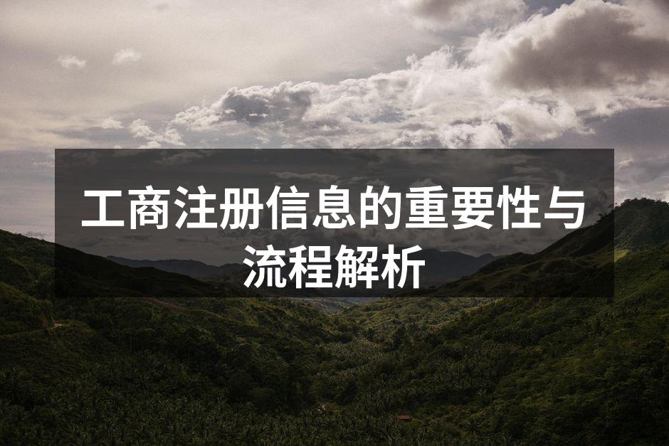 工商注册流程图解