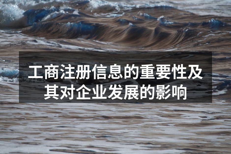 工商注册信息的重要性及其对企业发展的影响